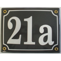 Huisnummer bord 'extra 3' 17x13 cm